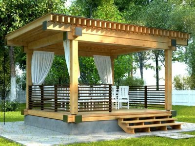 Строительство беседок, зон BBQ